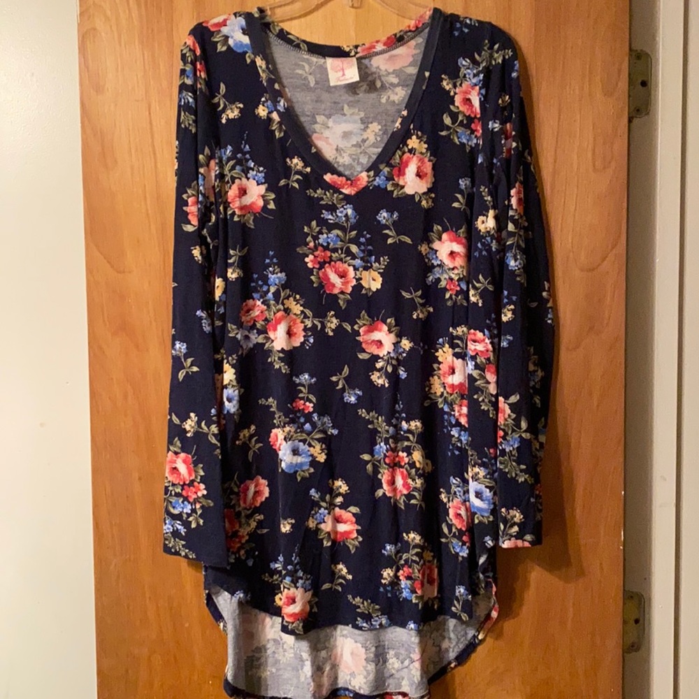 Hi/low tunic top